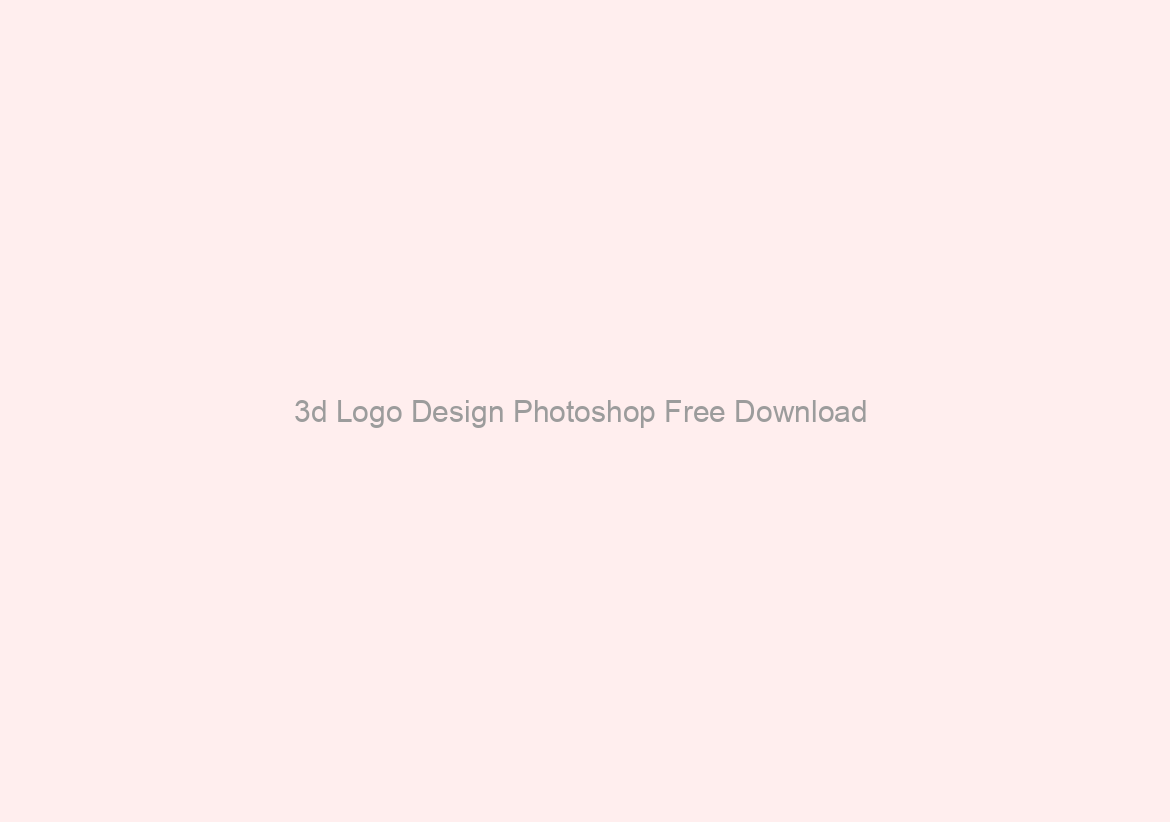 3d Logo Design Photoshop Free Download //FREE\\